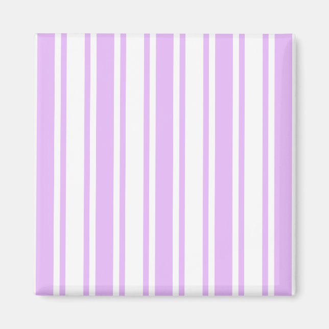 Lilac lila och white candy rand magnet (Framsidan)