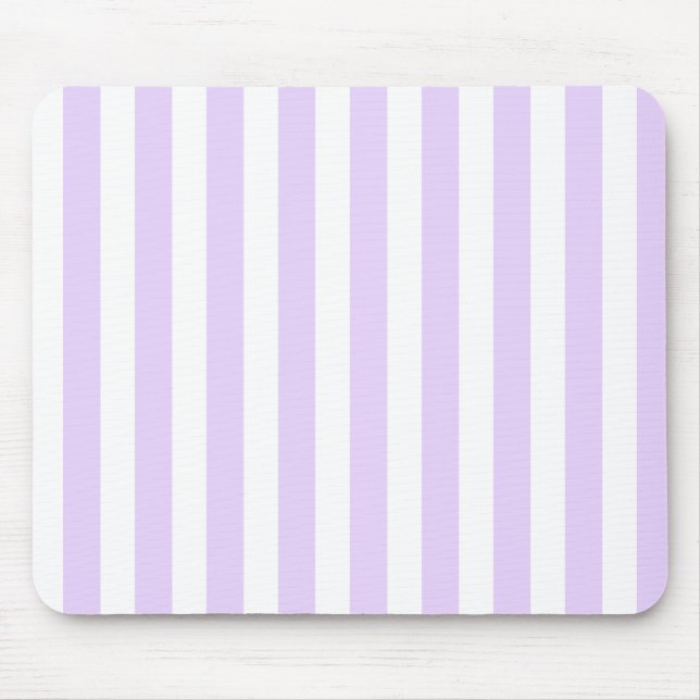 Lilac lila och white candy rand musmatta (Framsidan)