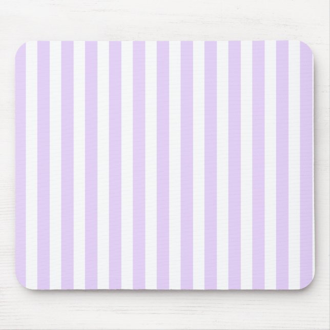 Lilac lila och white candy rand musmatta (Framsidan)