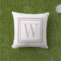 Lilac Lila och White Classic Square Monogram