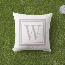 Lilac Lila och White Classic Square Monogram