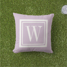Lilac Lila och White Classic Square Monogram