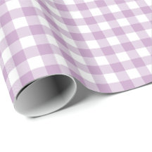 Lilac Lila och White Pastel Gingham
