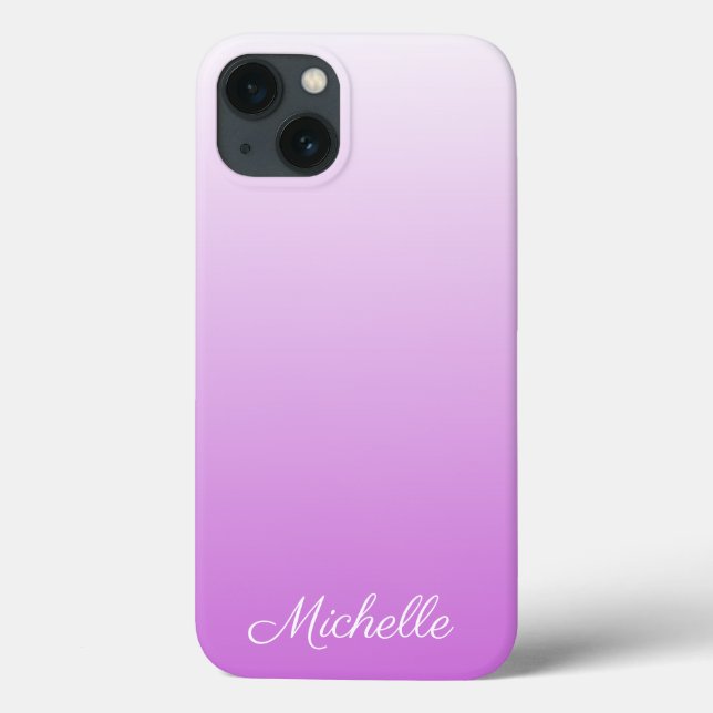 Lilac lila ombre personlig namn Fodral-Mate iPh (Baksida)