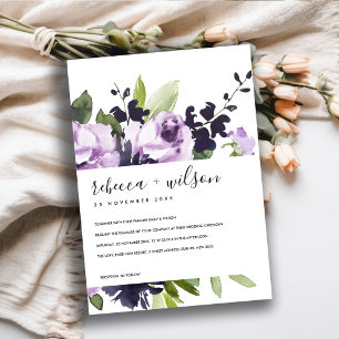 LILAC LILA RO BLOMMIGT WATERCOLOR BUNCH BRÖLLOP