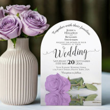Lilac Lila Ro Elegant Calligraphy Arch Bröllop