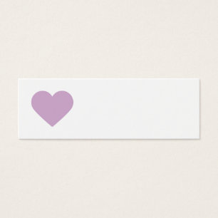 Lilac Lila Sweet Heart och Chevron Gift Märkres Litet Visitkort