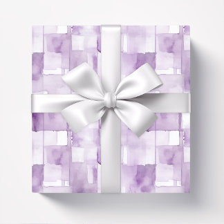 Lilac Lila Watercolor Abstrakt Presentpapper
