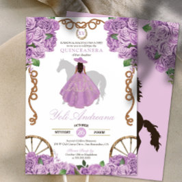 Lilac Lila Western Charro Quince Inbjudningar