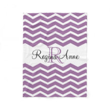 Lilac Lila/White Monogram Namn KeepsakChevron