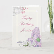 Lilac Loveliness Grattis på födelsedagen