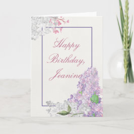 Lilac Loveliness Grattis på födelsedagen Kort
