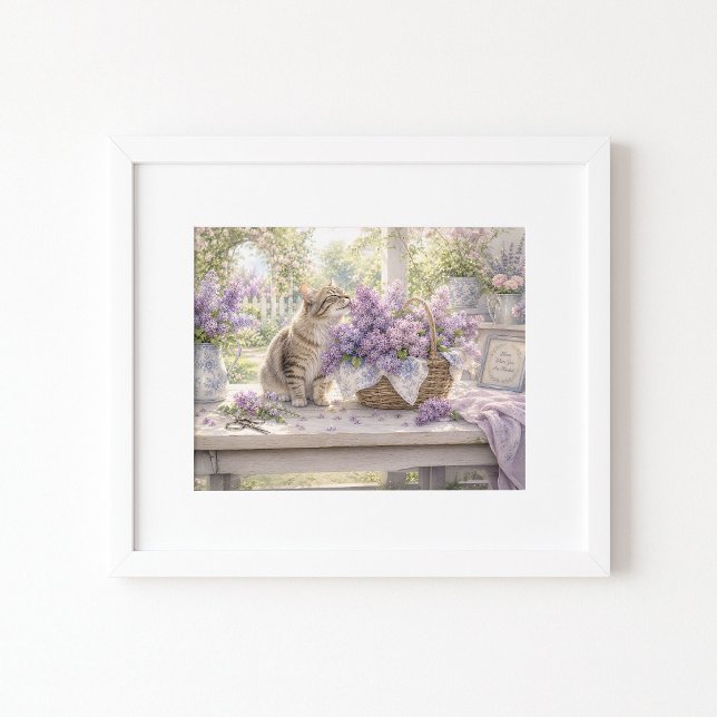 Lilac Lover Vattenfärgskonsttryck Poster (Skapare uppladdad)