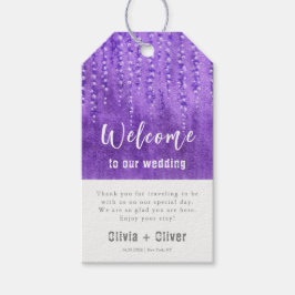 Lilac Lupines Bröllop Välkommen Presentetikett