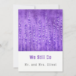 Lilac Lupines Vow Renewal 25 år Inbjudningar