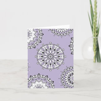 Lilac Mandalas 2-mappat gratulationskort Kort