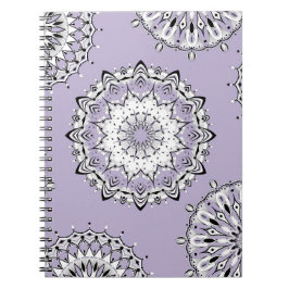 Lilac Mandalas 3 Spiral bärbar dator Anteckningsbok