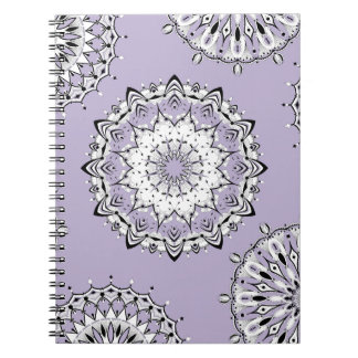 Lilac Mandalas 3 Spiral bärbar dator Anteckningsbok