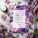 Lilac, Mauve och Silver Blommigt Bröllop Inbjudningar<br><div class="desc">Lilac,  Mauve och silver blommigt vår bröllop inbjudan. Perfekt för ett vår trädgårdsbröllop.</div>