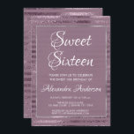 Lilac Metallic Foil Sweet 16 Födelsedagsfester Inbjudningar<br><div class="desc">Lila Inbjudan till Sweet sixteen av metallfenor i Lilac. Den här inbjudan är perfekt för en Lilac och Silver Foil ThMeed Girl's Sweet 16 Födelsedagsfest. Kontakta designern om du vill ha matchande artiklar.</div>