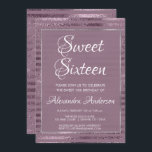 Lilac Metallic Foil Sweet 16 Födelsedagsfester Inbjudningar<br><div class="desc">Lila Inbjudan till Sweet sixteen av metallfenor i Lilac. Den här inbjudan är perfekt för en Lilac och Silver Foil ThMeed Girl's Sweet 16 Födelsedagsfest. Kontakta designern om du vill ha matchande artiklar.</div>