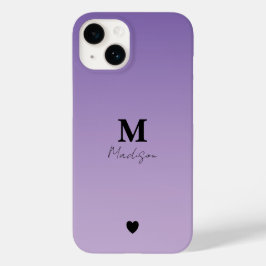 Lilac Minimalist Monogram Namn