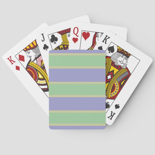 Lilac/Mint Rand anpassningsbar-spelkort Kortlek (Baksidan)