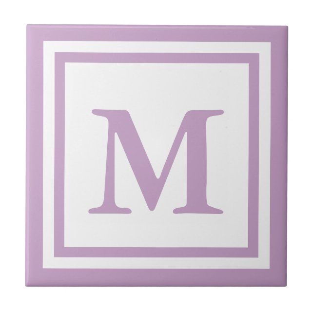 Lilac Monogrammad Kakelplatta (Framsidan)