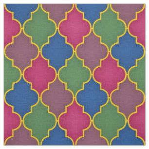 Lilac Moroccan Tile (stor ) Tyg