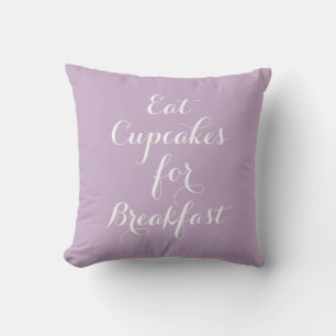 Lilac - Muffinsar för frukost Pillow Kudde