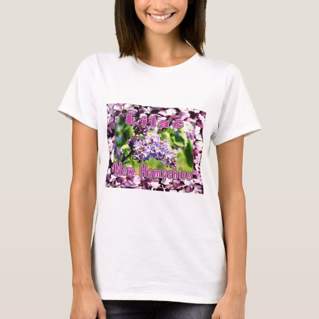 Lilac - NH-statens blomma T-shirt (Framsida)