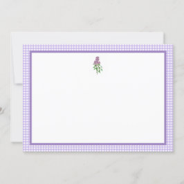 Lilac och Gingham Inbjudningar
