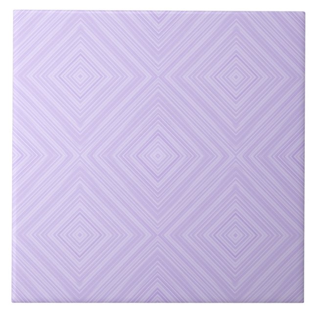 Lilac och Lila Geometric Diamond Bathroom Kakelplatta (Framsidan)