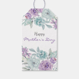 Lilac- och Mint-Blommigt | Märkrn Mors dag Gift Presentetikett