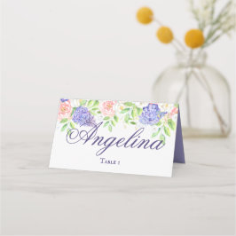 Lilac och Peony Sofistikerad Bröllop Placeringskort