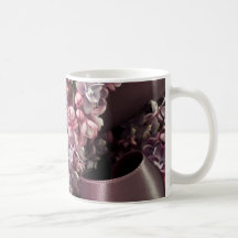 Lilac och ribbon Curls Coffee Mugg