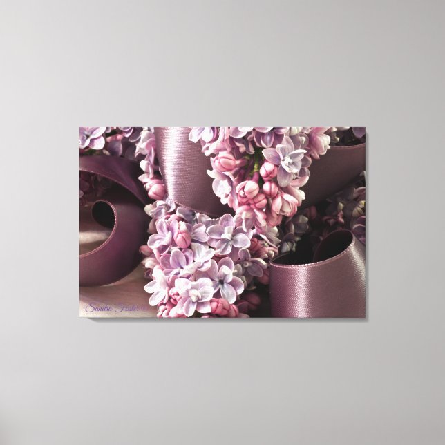 Lilac- och ribbonkurvor canvastryck (Framsida)
