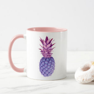 Lilac och Rosa ananas Mugg