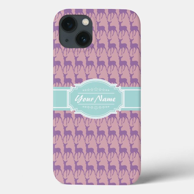 Lilac och Rosa Hjort, Mint Personlig Namn (Baksida)