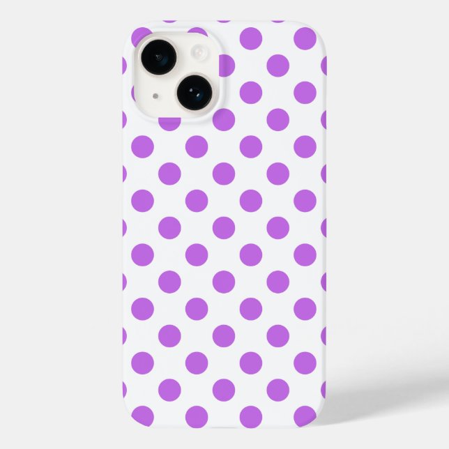 Lilac och vit polka dots (Baksida)