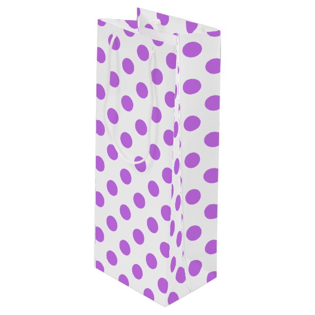 Lilac och vit polka dots (Framsidan Vinklad)