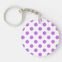 Lilac och vit polka dots