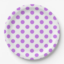 Lilac och vit polka dots