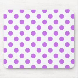 Lilac och vit polka dots musmatta