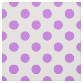 Lilac och vit polka dots tyg