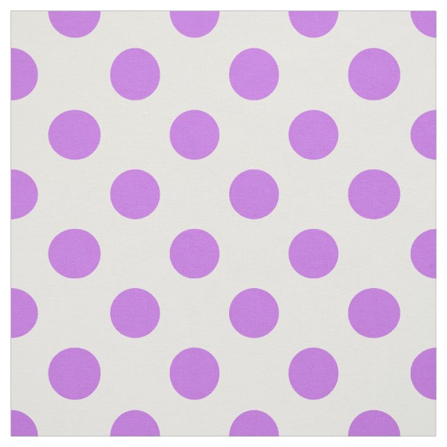 Lilac och vit polka dots tyg (Provkarta)