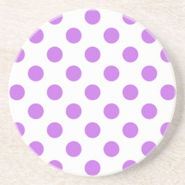 Lilac och vit polka dots underlägg
