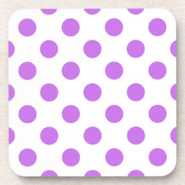 Lilac och vit polka dots underlägg