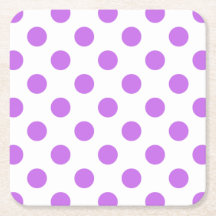 Lilac och vit polka dots