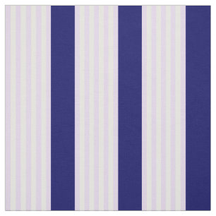 Lilac och vit rand mönster med marinblå marinblå m tyg